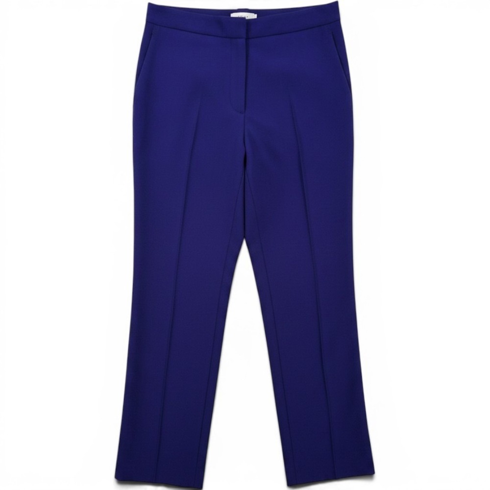 Reiss Trousers Womens 10 Aleah Purple Slim Fit Ankle Tapered EUC